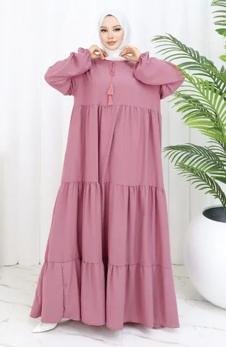 Tiered Collar Layered Dress 4107-11 Dark Dusty Rose 4107-11