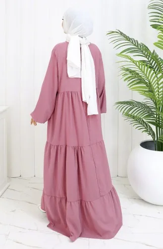 Tiered Collar Layered Dress 4107-11 Dark Dusty Rose 4107-11