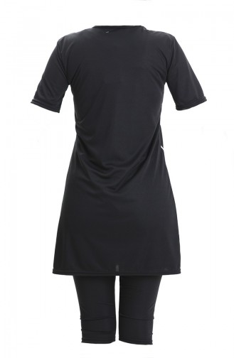 Maillot de Bain Hijab Noir 2501-01