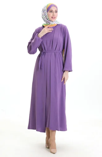 Asil Abaya Suit 0336-09 Purple 0336-09