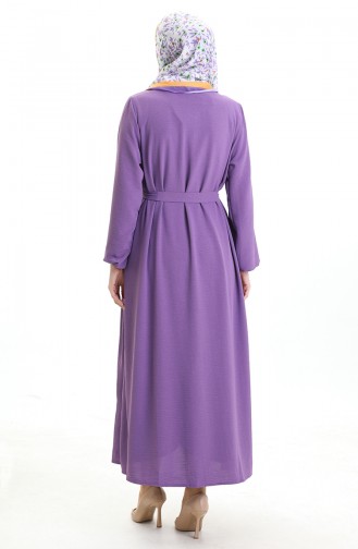 Asil Abaya Takım 0336-09 Mor