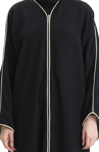 Abaya Mit Reissverschluss 0164-01 Schwarz 0164-01