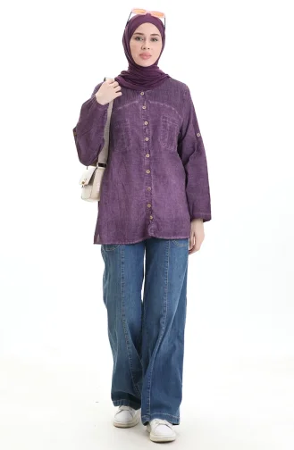 Authentic Hemd 0333-02 Lila 0333-02