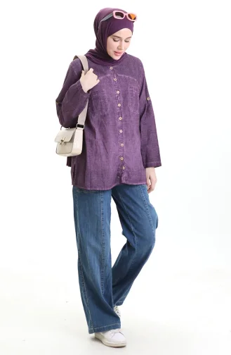 Authentic Hemd 0333-02 Lila 0333-02