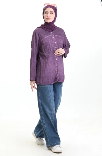 Authentic Hemd 0333-02 Lila 0333-02