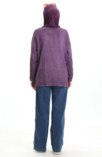 Authentic Hemd 0333-02 Lila 0333-02