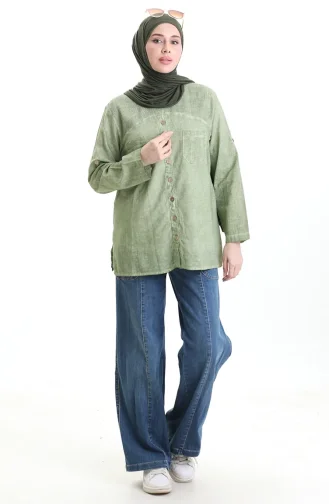 قميص أصلي 0333-03 أخضر فاتح 0333-03