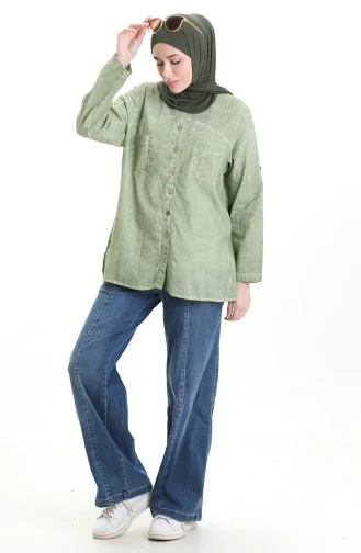 قميص أصلي 0333-03 أخضر فاتح 0333-03