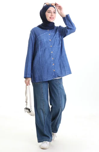 Chemise Authentique 0333-05 Indigo 0333-05