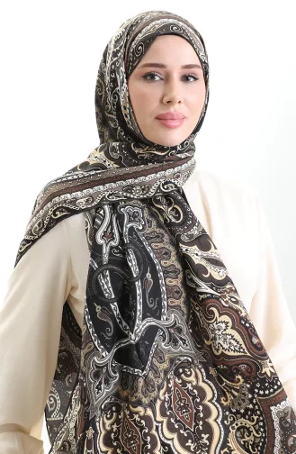 Paris İpek Şal 0001-02 Kahverengi