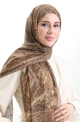 Châle En Laine Tokyo 0002-02 Beige 0002-02