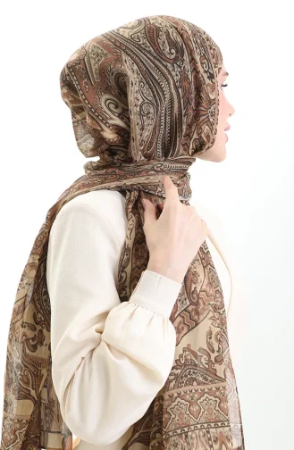 Châle En Laine Tokyo 0002-02 Beige 0002-02