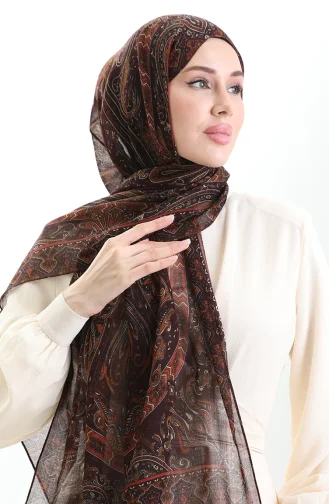 Tokyo Wool Shawl 0002-03 Claret Red 0002-03