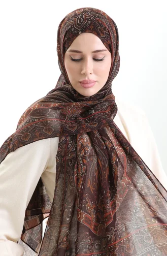 Tokyo Wool Shawl 0002-03 Claret Red 0002-03