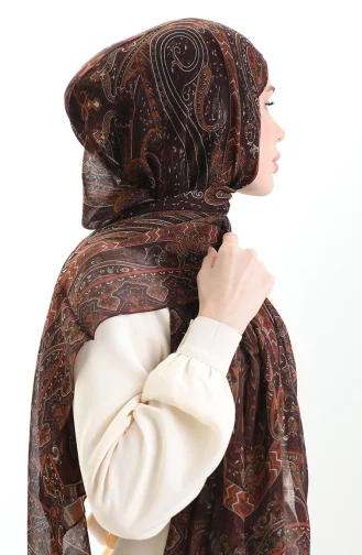 Tokyo Wool Shawl 0002-03 Claret Red 0002-03