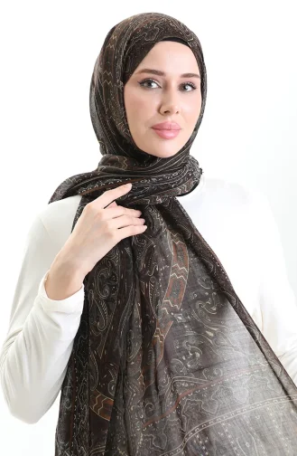 Tokyo Yün Şal 0002-04 Kahverengi