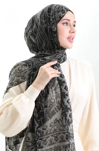 Tokyo Wool Shawl 0002-06 Black 0002-06