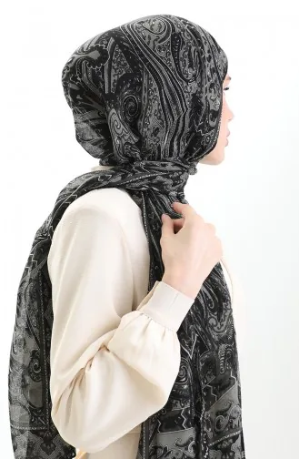Tokyo Wool Shawl 0002-06 Black 0002-06