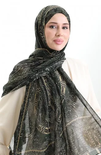 Tokyo Wool Shawl 0002-08 Green 0002-08