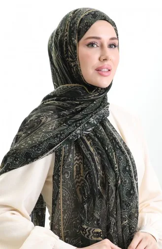 Tokyo Wool Shawl 0002-08 Green 0002-08