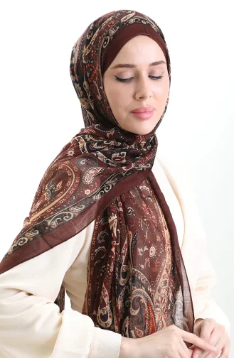 Tokyo Wollschal 0003-04 Beige Burgund 0003-04