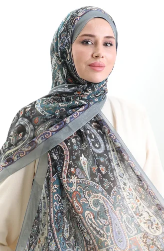 Châle En Laine Tokyo 0003-08 Pétrole Clair 0003-08