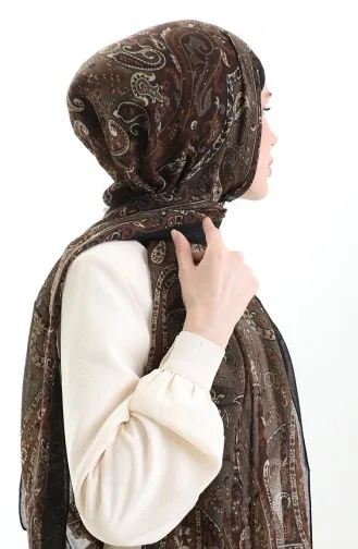 Tokyo Wool Shawl 0003-11 Mink Brown 0003-11