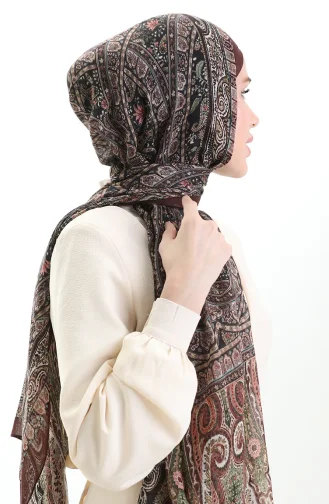 Châle En Laine Tokyo 0004-04 Bordeaux Foncé 0004-04