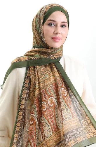Châle En Laine Tokyo 0004-07 Vert 0004-07