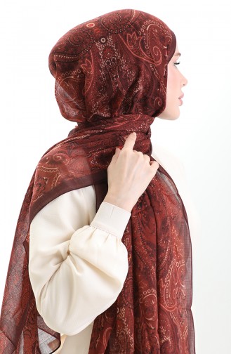 Claret Red Shawl 0005-01