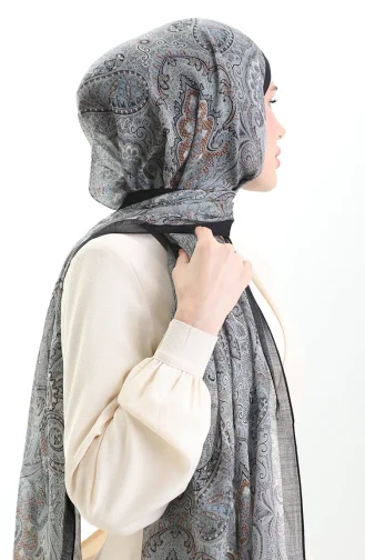 Châle En Laine Tokyo 0005-02 Indigo 0005-02