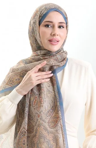 Tokyo Wool Shawl 0005-03 Navy Blue 0005-03