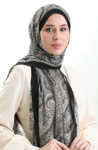 Châle En Laine Tokyo 0006-03 Noir 0006-03