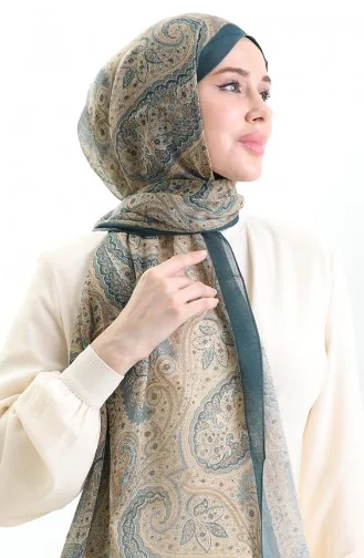 Tokyo Wool Shawl 0006-04 Green 0006-04