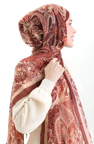 Tokyo Yün Şal 0007-02 Bordo