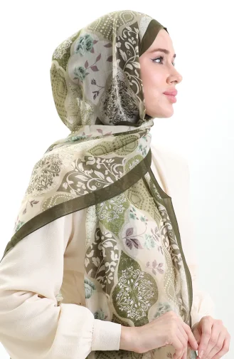 Châle En Laine Tokyo 0009-04 Vert 0009-04