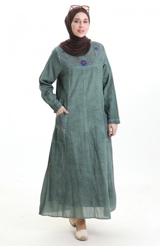 Robe Hijab Khaki 8595-01