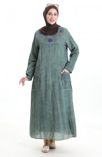 Robe Hijab Khaki 8595-01