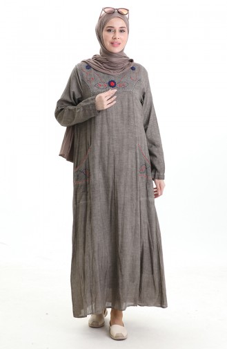 Robe Hijab Beige 8595-02