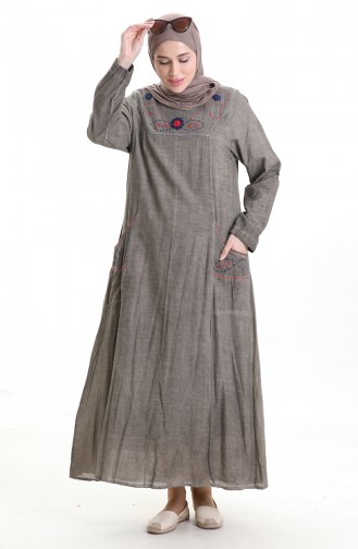 Robe Hijab Beige 8595-02