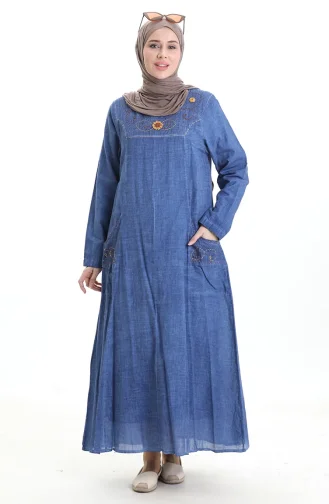 Şile Cloth Authentic Dress 8595-03 Indigo 8595-03