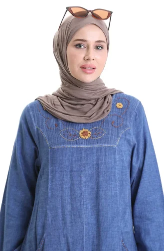 Şile Cloth Authentic Dress 8595-03 Indigo 8595-03