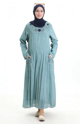 Şile Cloth Authentic Kleid 8595-04 Mandelgrün 8595-04