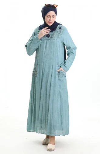 Şile Cloth Authentic Kleid 8595-04 Mandelgrün 8595-04