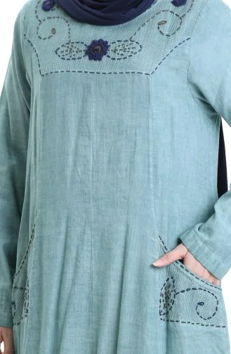 Şile Cloth Authentic Kleid 8595-04 Mandelgrün 8595-04