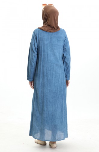 Robe Hijab Bleu Glacé 8595-05