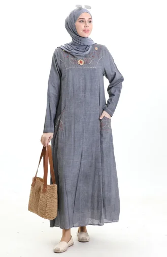 فستان شيلي كلوث الأصلي 8595-06 رمادي 8595-06