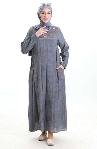 Robe Hijab Gris 8595-06