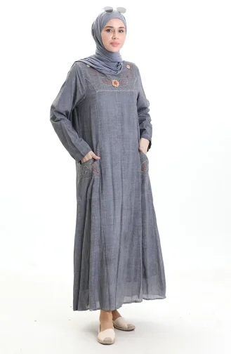 فستان شيلي كلوث الأصلي 8595-06 رمادي 8595-06