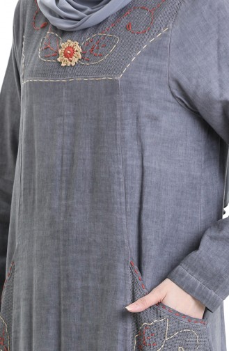 Robe Hijab Gris 8595-06